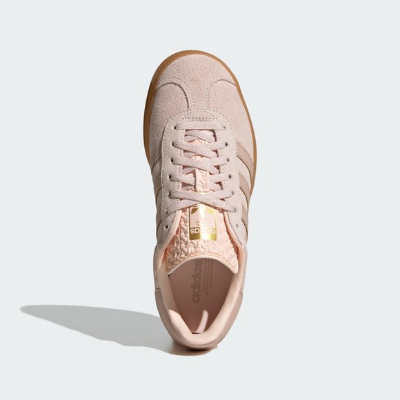adidas Gazelle Bold Platform Sneakers — Pale Pink with Triple Stack Gum Sole - Picture 4 of 5